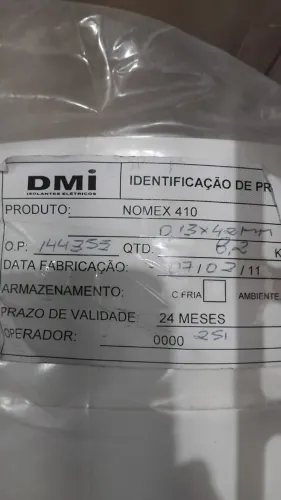 Isolante Nomex 410 (kg) em bobinas
