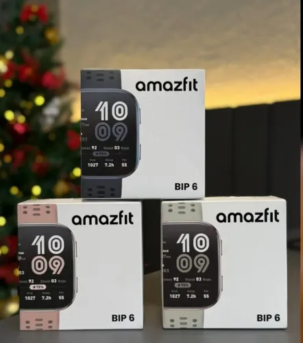 Amazfit bip 6 rosa feminino