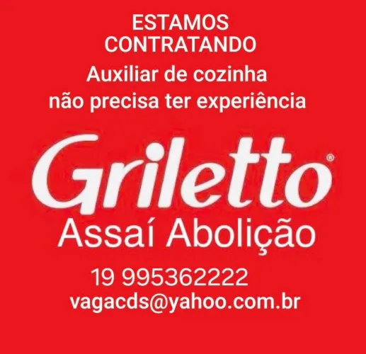 Auxiliar de cozinha  