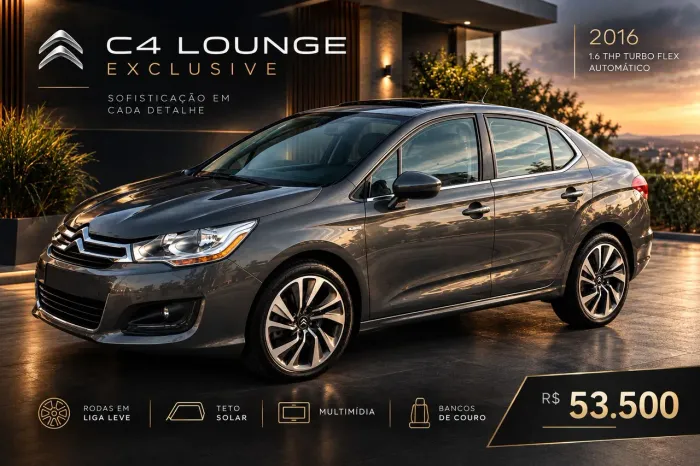Citroen C4 Lounge Exclusive 1.6 Turbo Flex Aut. 2016