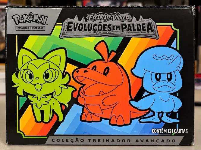 Pokémon TCG Evoluções em Paldea - Coleção Treinador Avançado 121 Cartas Lacrada