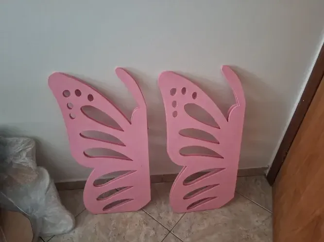 Borboletas rosas mdf médias