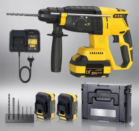 FURADEIRA MARTELETE SEM FIO , KIT COM 2 BATERIAS 750W