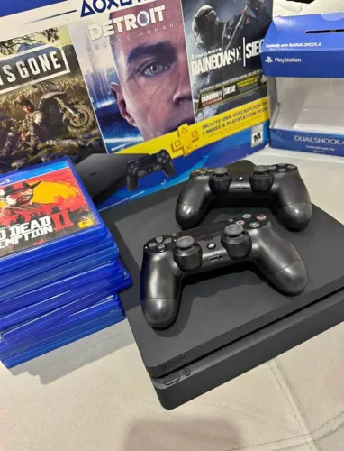 PlayStation 4 1 TB Slim + 9 jogos