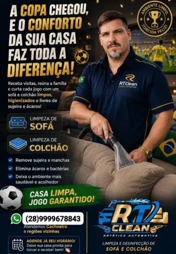Limpeza de sofá e colchão