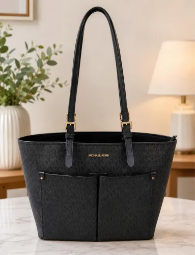 Bolsa Michael Kors Jet Set Média Logo Tote