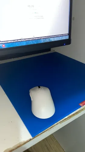 Mousepad Gamer de Vidro Dubrenx Glass Pad Azul - Speed - Ótimo Estado