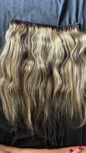 Aplique cabelo brasileiro usado 1x