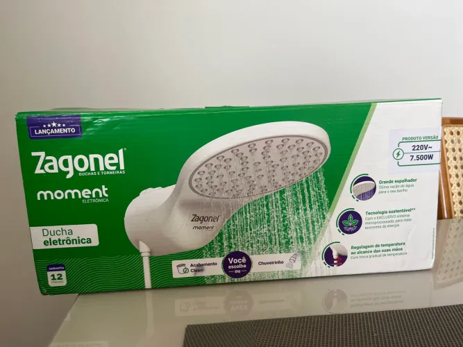 Chuveiro 220V 7500W (Zagonel - Moment Eletrônica