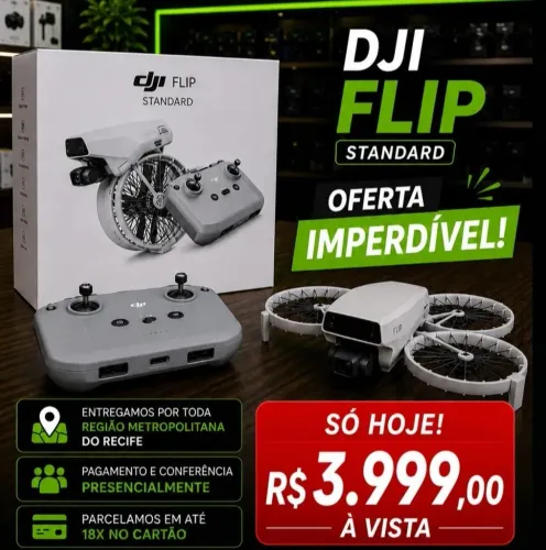 Drone DJI FLIP - Pronta Entrega - Novos/Lacrados em até 18X