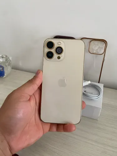 iPhone 13 Pro Max 128GB Gold | 88% Bateria | Face ID | Excelente Estado