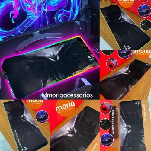 Mousepad Gamer Grande Led Rgb Batman 80cm x 40cm