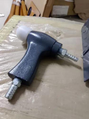 Pistola De Jateamento Com Vídea Pedal Válvula De Abrasivo - Polo Ar