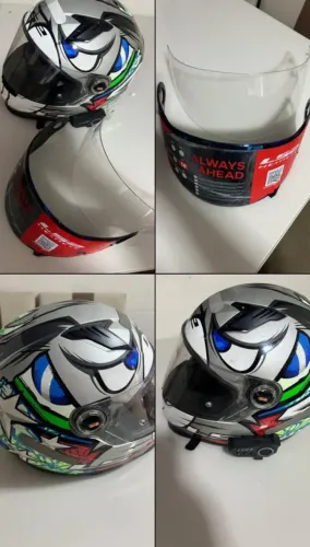 Capacete ls2 muito novo galera cuida pra vender rápido 