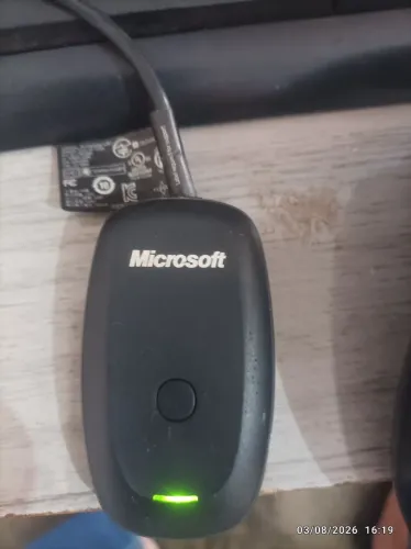 Adaptador para controle Xbox 360 mais controle de Xbox 360