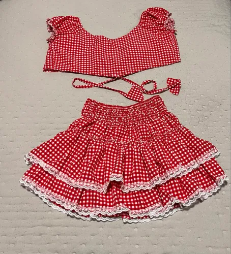 Conjunto de festa junina adulto ou juvenil 