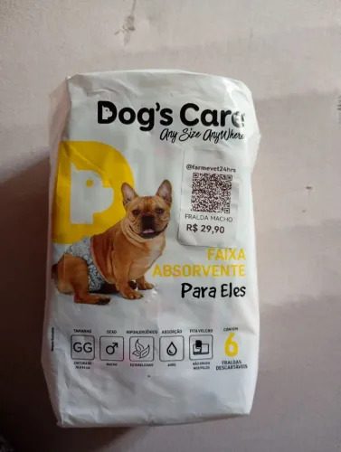 Doação fralda cachorro macho de porte grande 