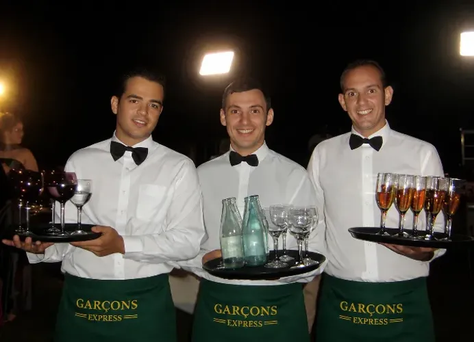 Garçons, copeiro e fritador