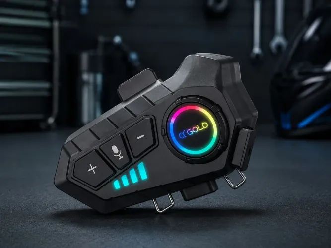 Intercomunicador Bluetooth para Capacete de Moto MCF-36 RGB IPX6
