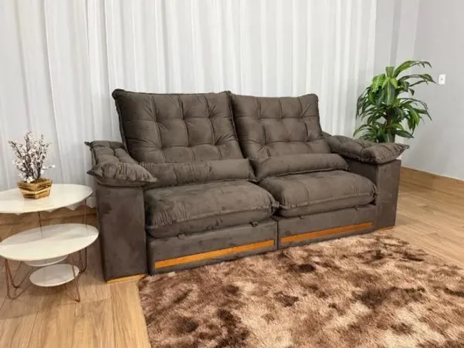 Sofá Retrátil Istambul 2.30m D33/Molas Ensacadas - Entrega Rápida