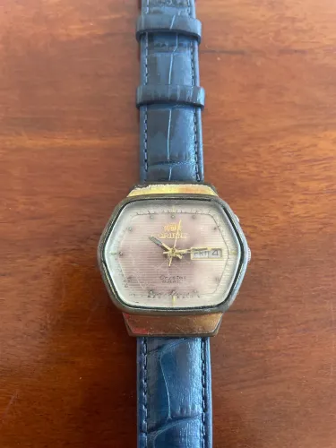 Orient Crystal G469797-4A CA Automatic 21J Day-Date Watch Japan