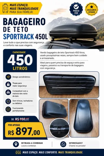 Bagageiro de teto 