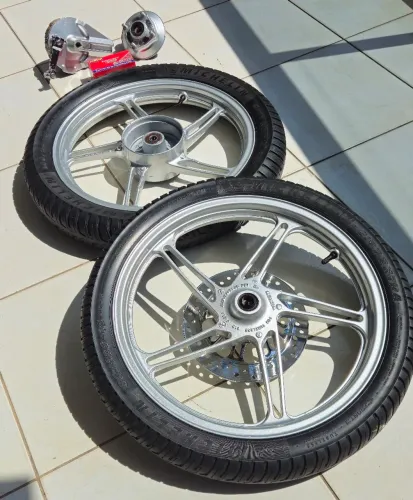 Par Rodas Liga Leve Cg 150/160  Titan Fan Start .. 14 á 24