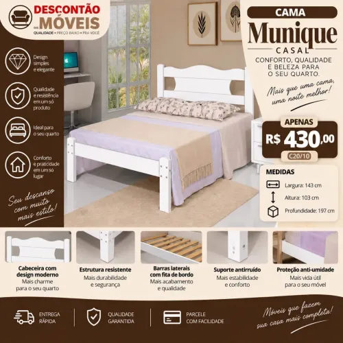Cama Casal Munique
