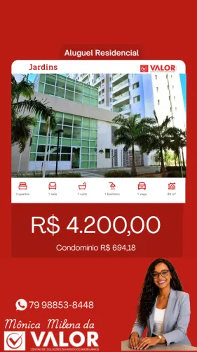 Apartamento para locação no Neo Residence Jardins, JARDINS, Aracaju, SE