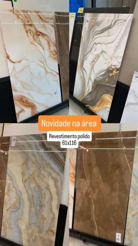 Revestimento Polido 61x116 - Novidade na Área