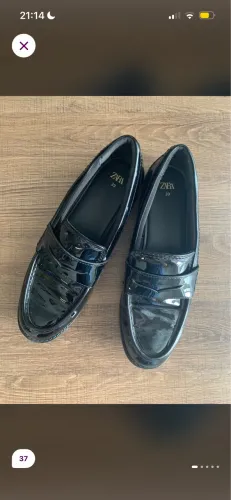 Mocassim Loafer Preto Zara 37