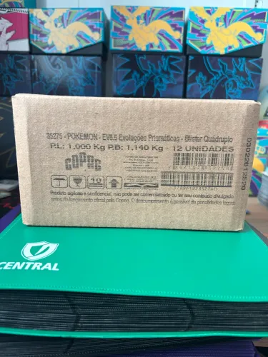 Case Lacrada Blister Quádruplo Evoluções Prismáticas | Pokémon TCG