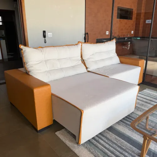 Sofá retrátil 2,90m - praticamente novo