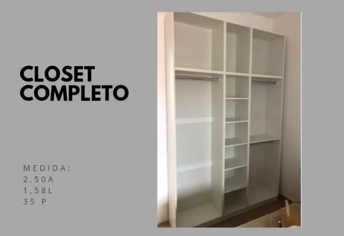 Monte seu closet e pague parcelado em 10x sem juros !