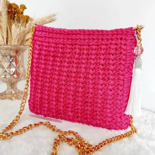 Bolsa Feminina Transversal Bolsa De Crochê