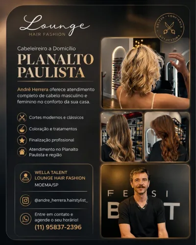 Atendo a domicílio  feminino e masculino 