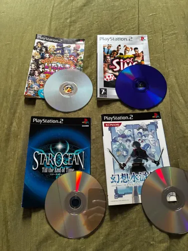 Lote 4 jogos Ps2 JP/PAL
