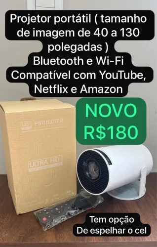 Projetor portátil novo