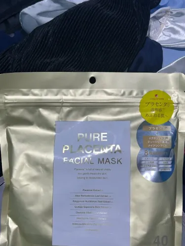 Mascara facial japonesa de placenta com 40 unidades