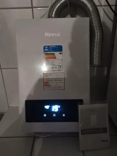 Aquecedor digital a gás Rinnai REUE 151 FEH _ com nota fiscal