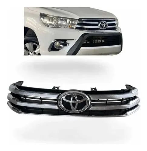 Grade Frontal Toyota Hilux 2016 2017 Detalhe 1 Brilhante