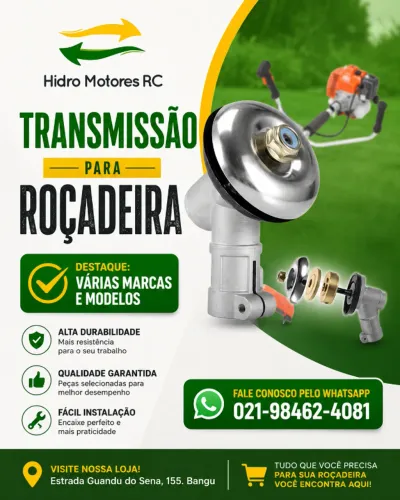 Transmissão para roçadeira