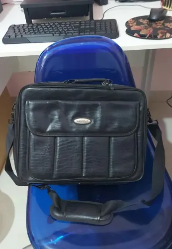 Pasta Bolsa Para Notebook de Couro