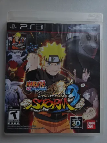 Jogo de ps3 naruto shippuden ultimate ninja storm 3, bem conservado (funcionando)