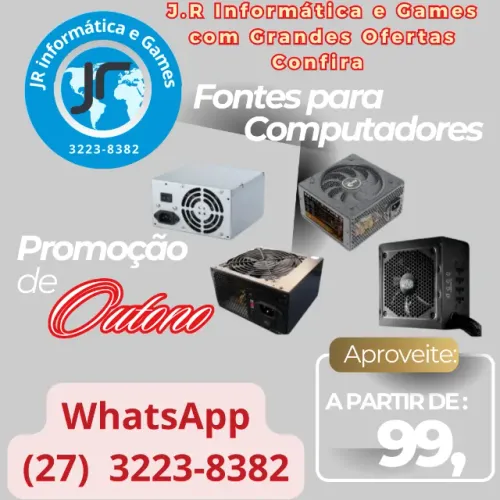 Fonte para Computador - CPUs, Várias marcas e Modelos e Potências