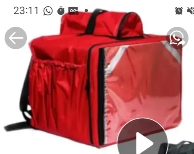 Bag entregador com isopor