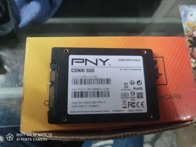 SSD 120GB funcionando perfeitamente