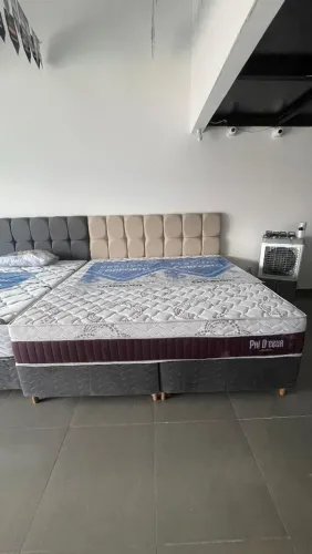 Cama super king de molas ensacadas individualmente 