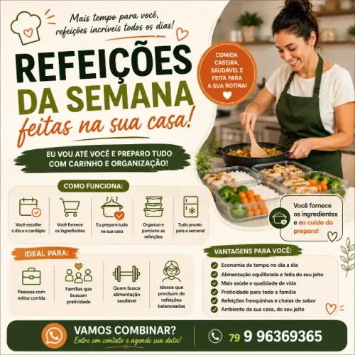 Marmitas e refeições personalizadas 