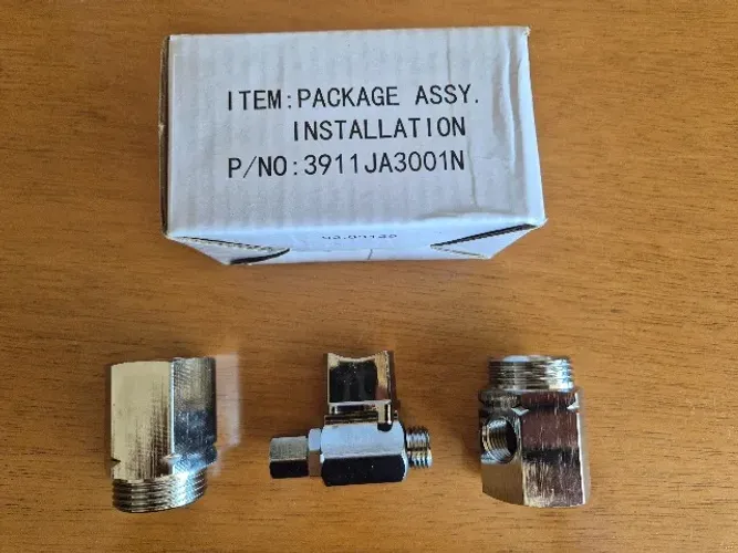 3x kits/conjuntos de registro para conexão de água do refrigerador LG (3/4 x 1/4)